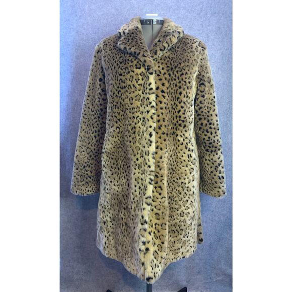 Vintage Worthington Leopard Faux Fur Peacoat, Women’s Size S, Mint Condition Y2K - Picture 2 of 13